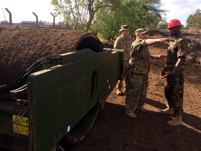 Massachusetts National Guard engineers train in Kenya