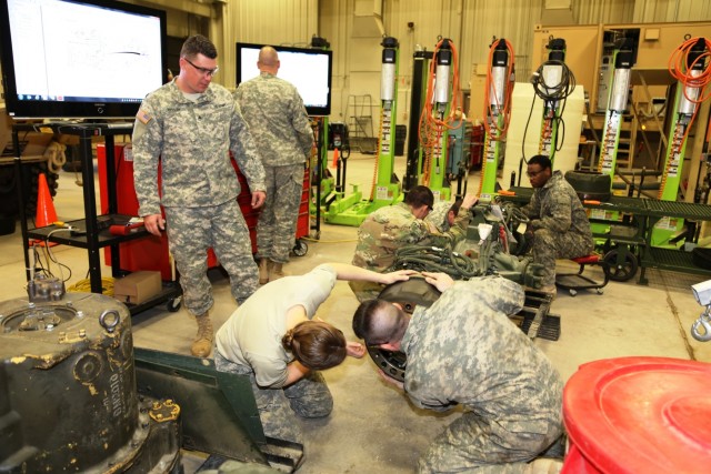 Mechanics build skills in RTS-Maintenance course at Fort McCoy