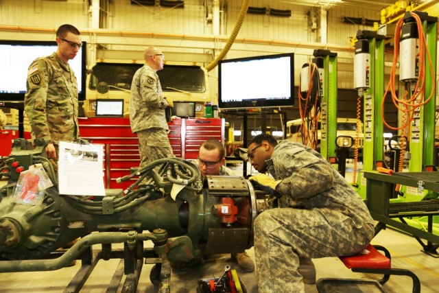 Mechanics build skills in RTS-Maintenance course at Fort McCoy