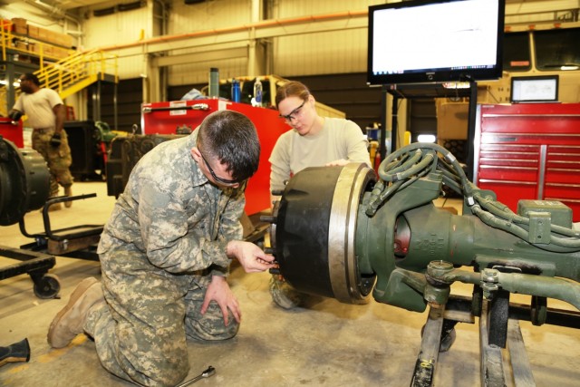 Mechanics build skills in RTS-Maintenance course at Fort McCoy