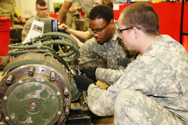 Mechanics build skills in RTS-Maintenance course at Fort McCoy