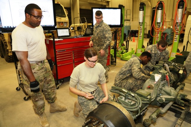 Mechanics build skills in RTS-Maintenance course at Fort McCoy