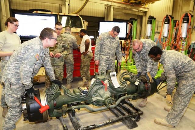 Mechanics build skills in RTS-Maintenance course at Fort McCoy