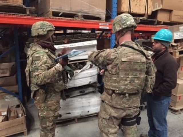 1CD RSSB Soldiers provide logistical support at HKIA