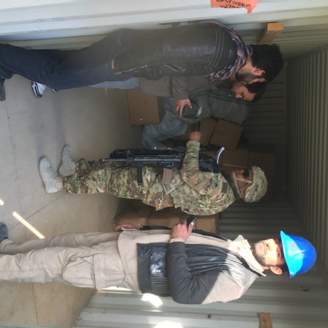 1CD RSSB Soldiers provide logistical support at HKIA