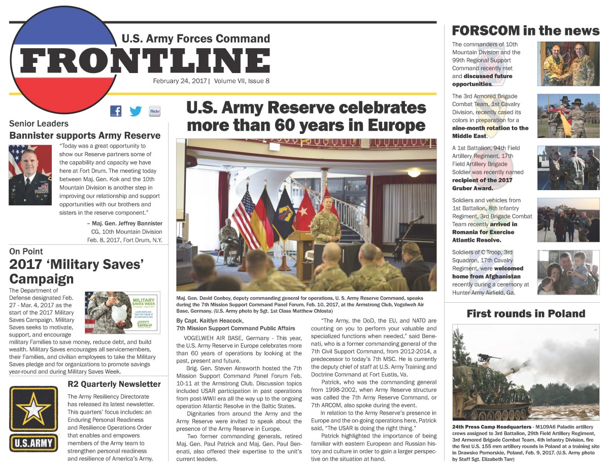 Frontline Feb. 24, 2017 Article The United States Army