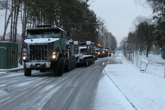 Tank travels across Suwalki gap