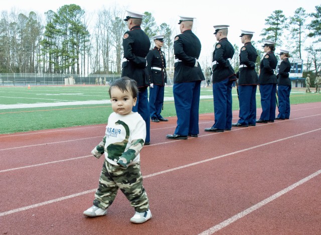 Families and Friends Come to Support the JROTC Competition