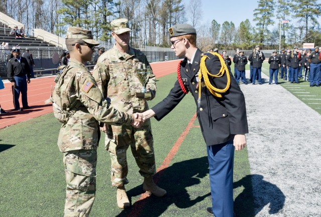 Trophy Winner of Annual JROTC Drill & Ceremony Competition
