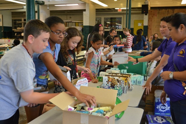 8th MP's 'Peacekeepers' honored with deployment care packages, bond with local student leaders