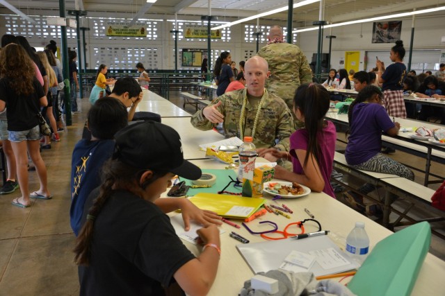 8th MP's 'Peacekeepers' honored with deployment care packages, bond with local student leaders