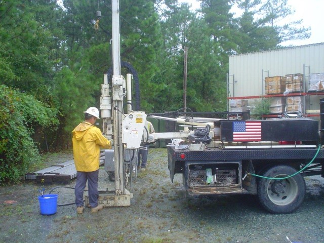 Geoprobe at Fort Bragg