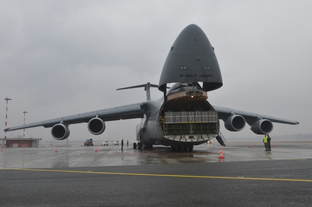 10th CAB Black Hawks arrive at Riga International Airport