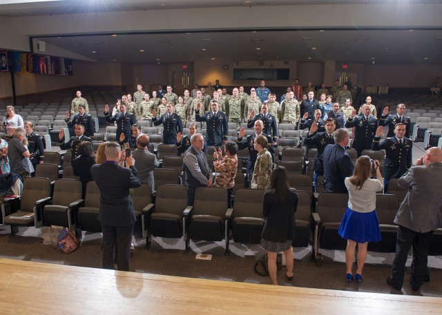 Officers transition to warrant officer special agents in ceremony at Fort Leonard Wood