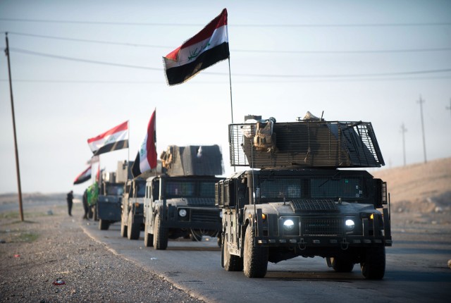 CTS convoy moves towards Mosul