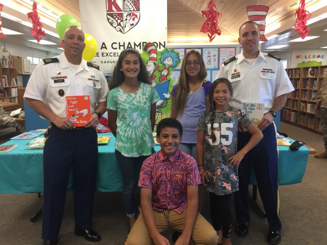 8th TSC EO Team Participates in Kahuku Elementary School's Reading Day
