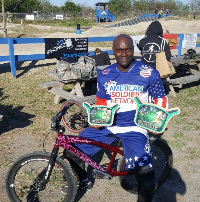 Army civilian spins way to winning BMX races