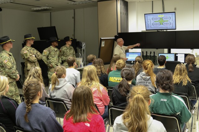Chapman High School students experience simulator training