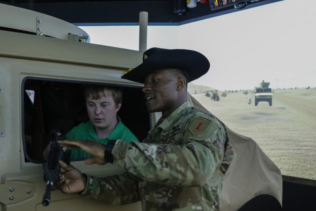 Chapman High School students experience simulator training