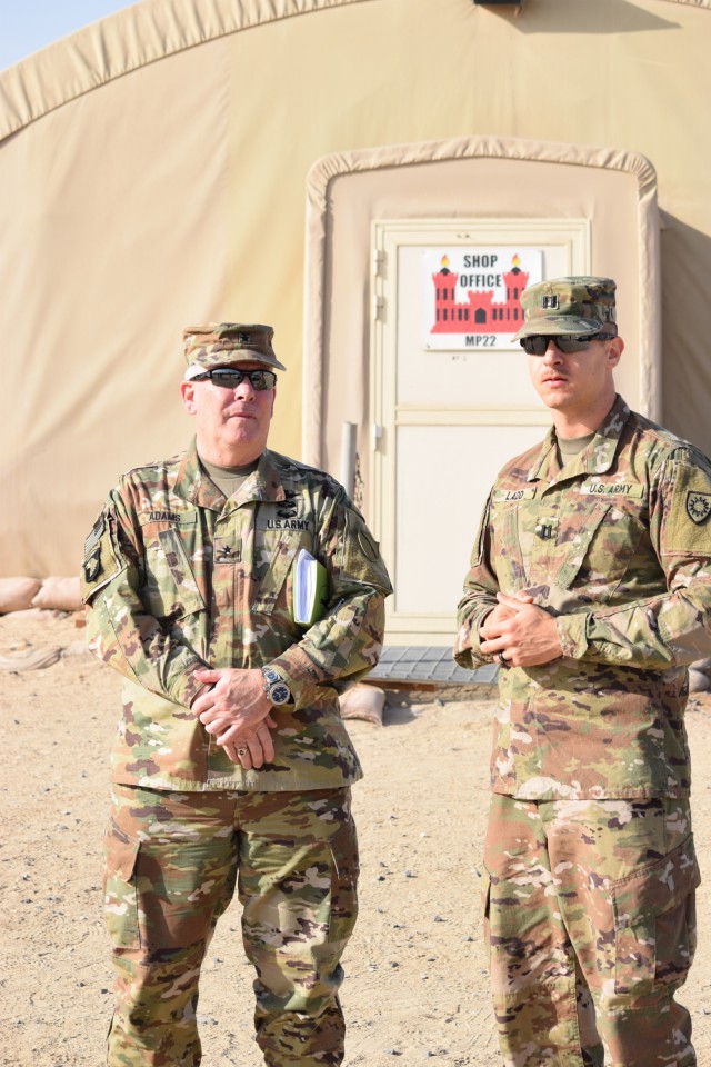 Senior leaders visit Kentucky National Guard Soldiers overseas