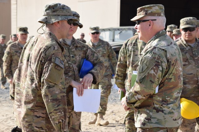 Senior leaders visit Kentucky National Guard Soldiers overseas