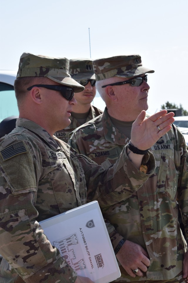 Senior leaders visit Kentucky National Guard Soldiers overseas