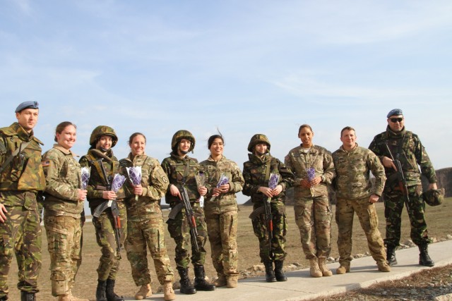 U.S., Romanian soldiers conduct training, mark Intl. Women's Day