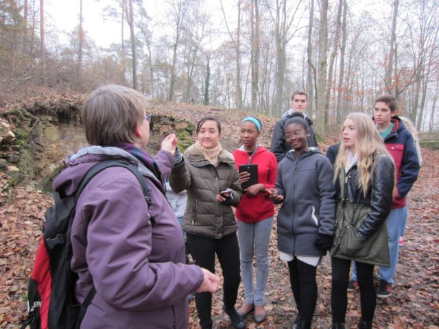 Students at the Grafenwoehr Training Area