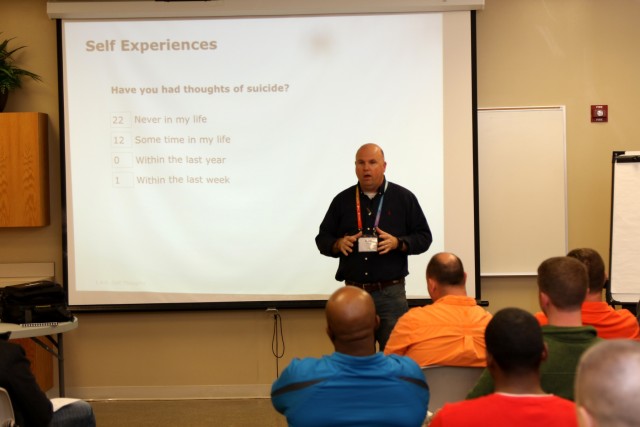 Chaplain Morris at ASIST workshop