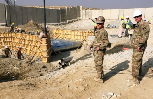 Deployed Army engineers complete massive culvert project at Bagram