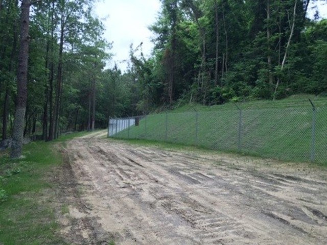 Abandoned landfill on Fort Bragg