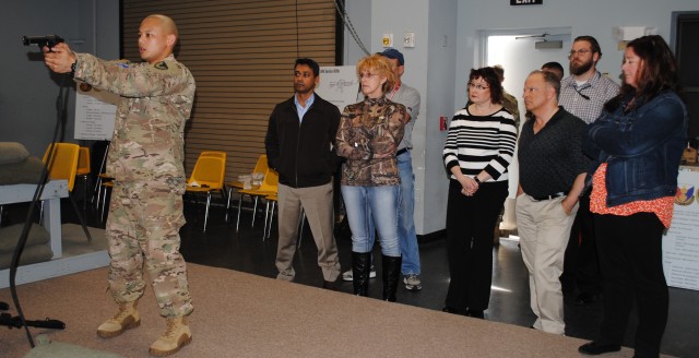 926th CBN hosts weapons familiarization for civilian employees