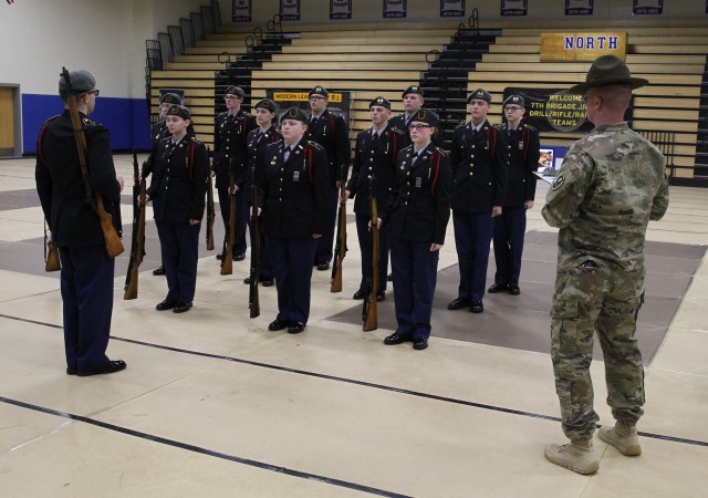 JROTC Cadets compete for top honors in 7th Brigade event