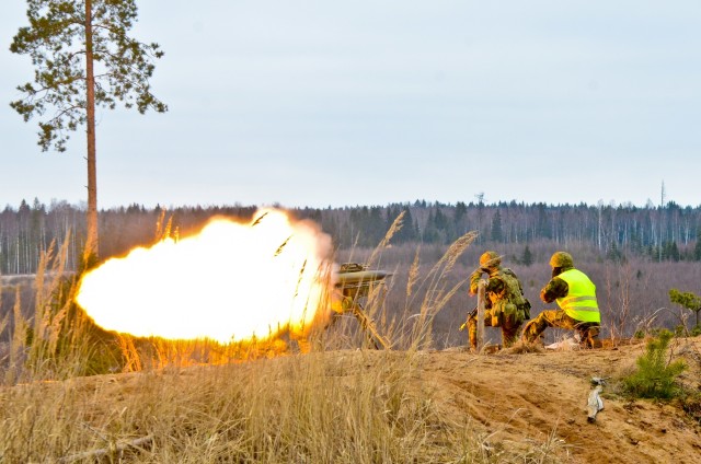 1-68 AR Soldiers conduct anti-tank live fire in Estonia