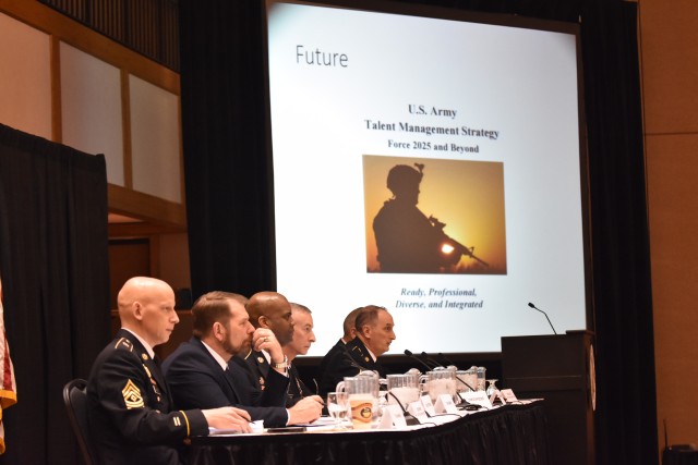 NCOs talk talent management at AUSA Global Force panel