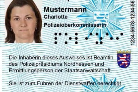 Germany Id Card Back Side
