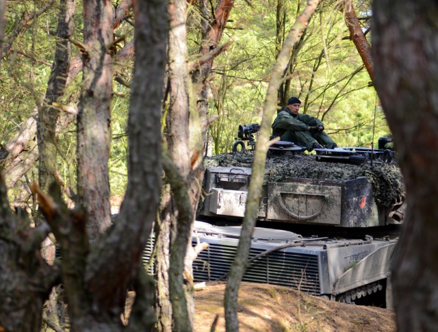 Polish, U.S. tanks lead the way during combined maneuver training
