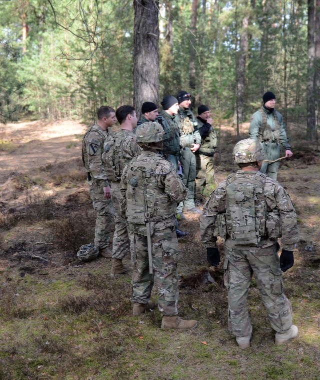 Polish, U.S. tanks lead the way during combined maneuver training