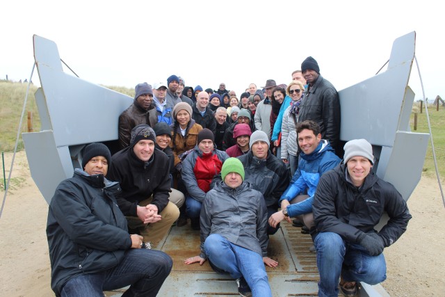 Knight's Brigade visits the beaches of Normandy