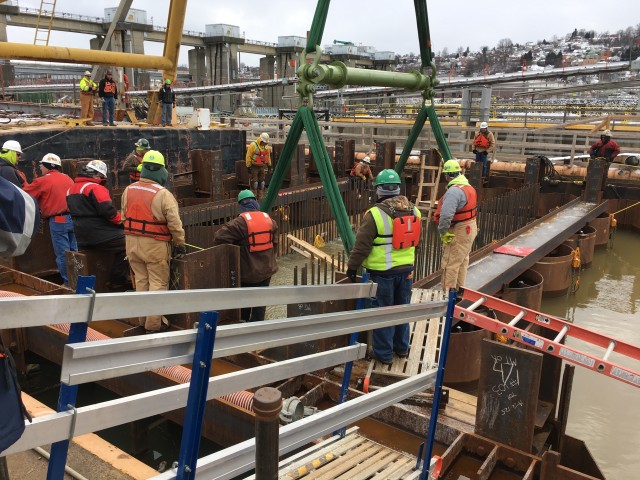 Massive Cross Culverts Installed at Charleroi Lock and Dam