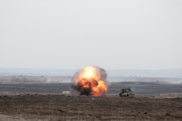 Lead in the air - live-fire exercise in Ukraine