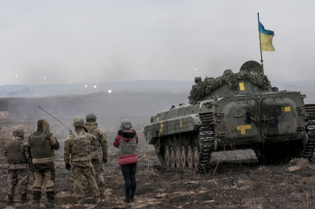 Lead in the air - live-fire exercise in Ukraine