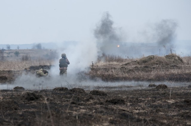Lead in the air - live-fire exercise in Ukraine