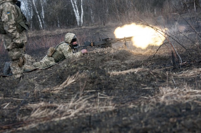 Lead in the air - live-fire exercise in Ukraine