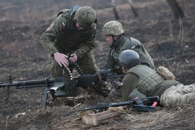 Lead in the air - live-fire exercise in Ukraine