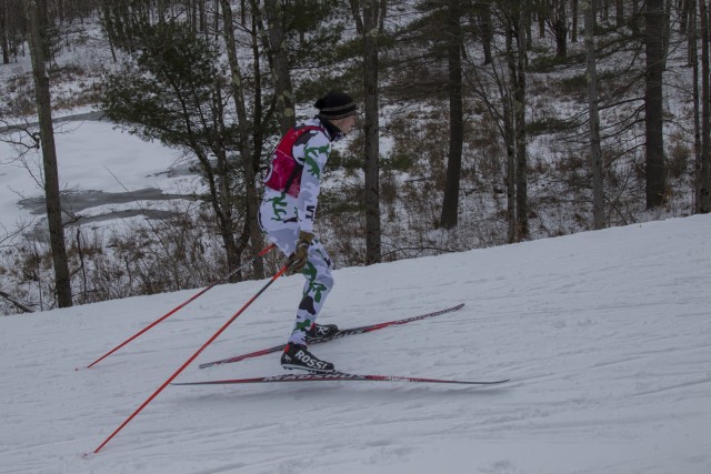Biathlete Competes in Patrol Race