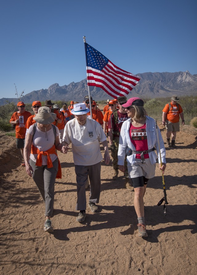 Walking with a WWII hero