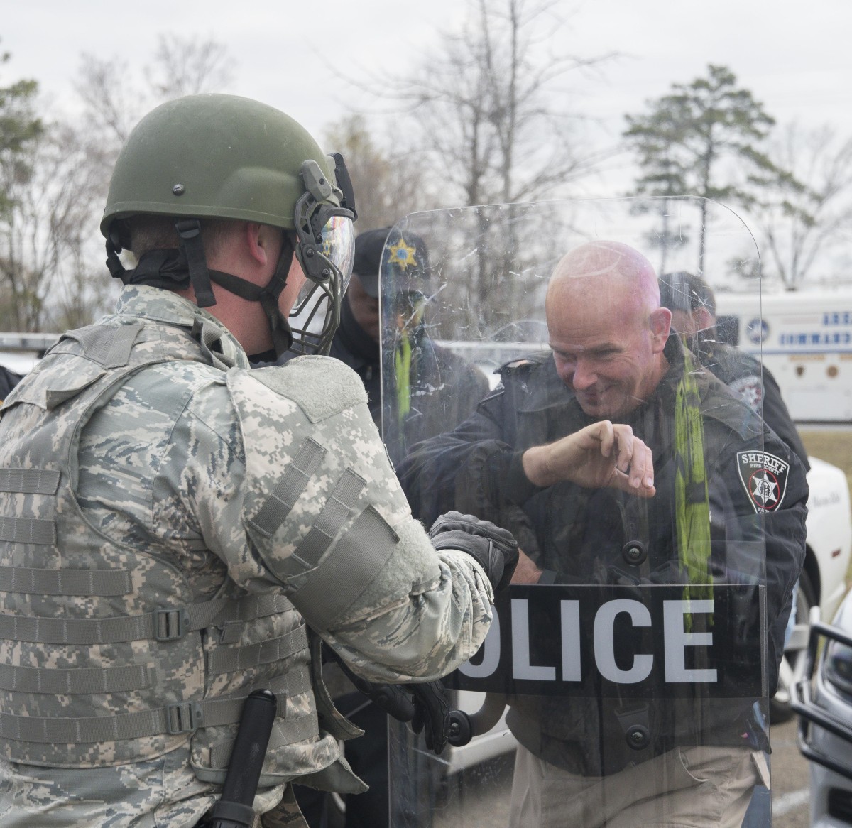 National Guard members join forces in disaster response exercise