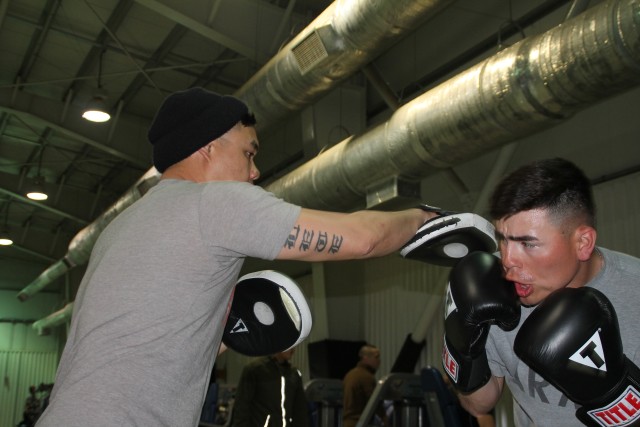1-8 IN Soldiers take love of boxing to Romania