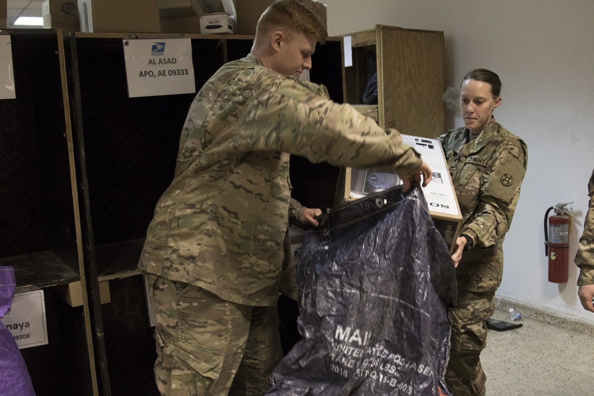 The mailroom delivers smiles Article The United States Army